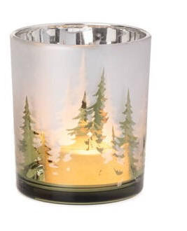 TEELICHTGLAS - Silberfarben, LIFESTYLE, Glas (9/10cm) - X-Mas