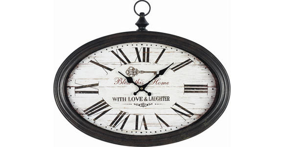 WANDUHR Braun 50/40/5 cm  - Braun, LIFESTYLE, Glas/Holz (50/40/5cm) - Ambia Home