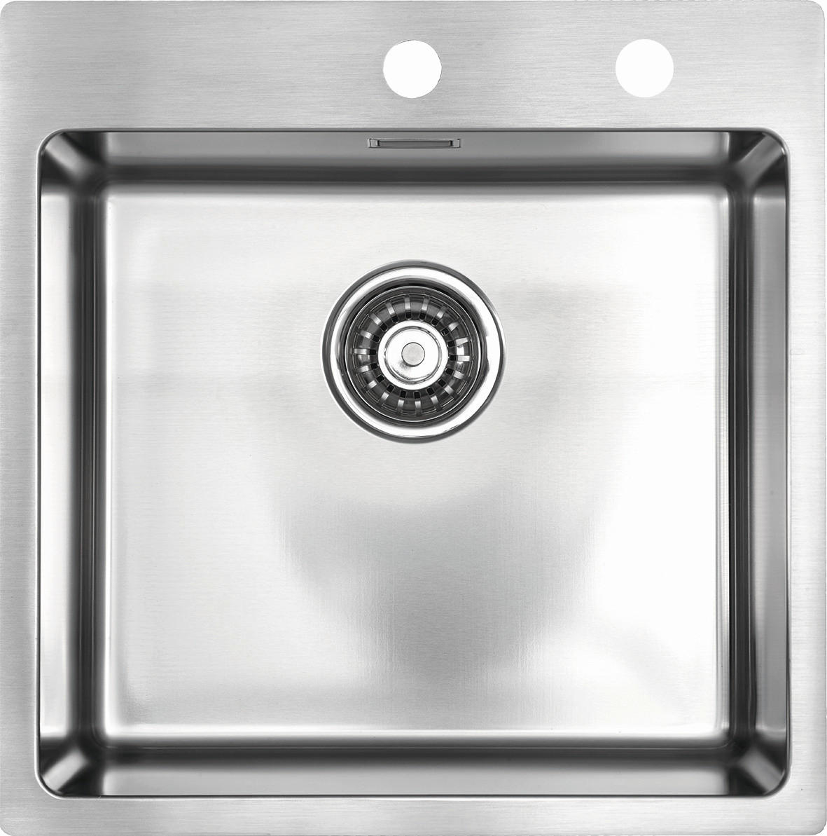 SPÜLE Lumex Mix  - Edelstahlfarben, Basics, Metall (55/20/50,5cm) - HKT