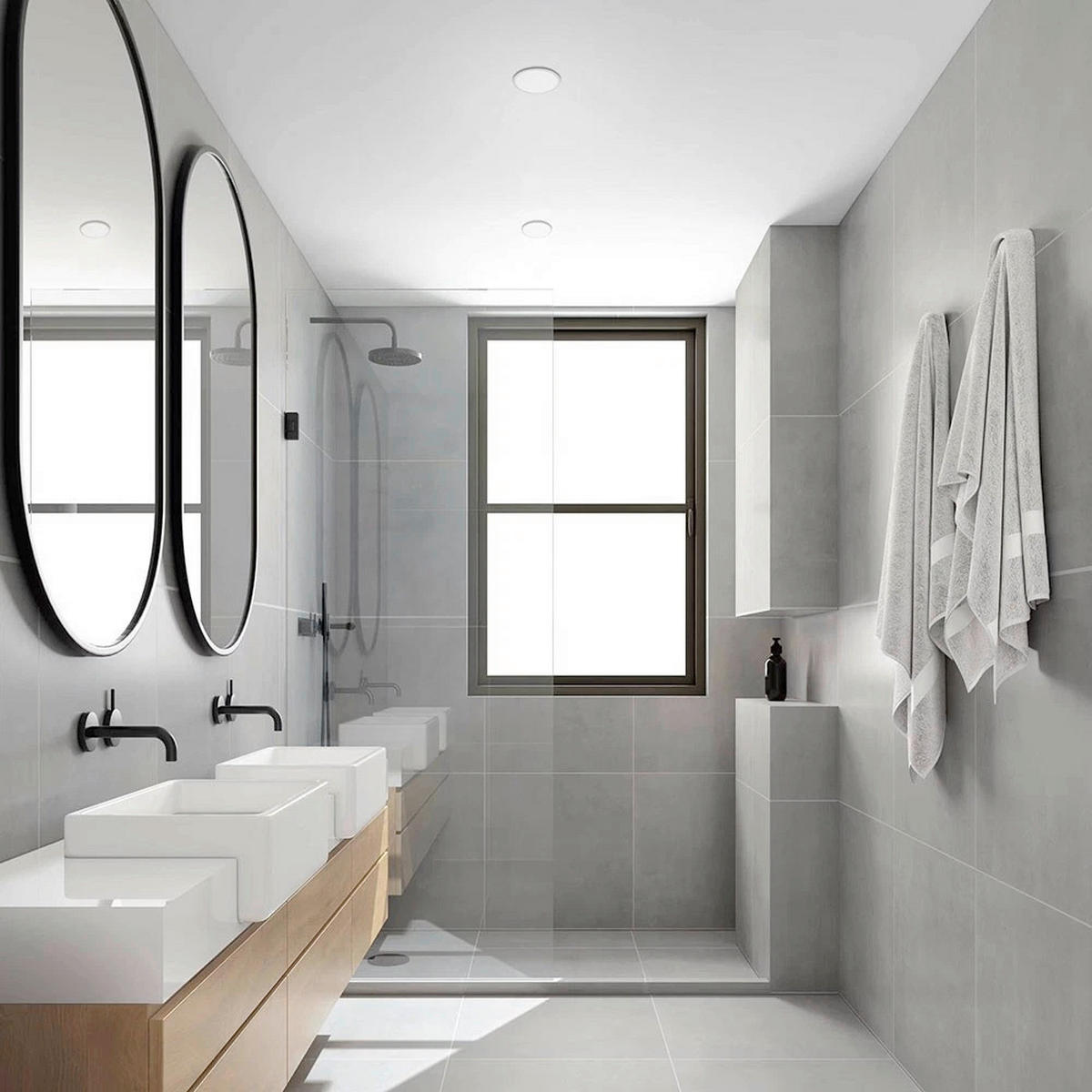 LED-EINBAUSPOT SET 7,5/7,5/3,5 cm   - Weiß, Design, Kunststoff/Metall (7,5/7,5/3,5cm) - Globo