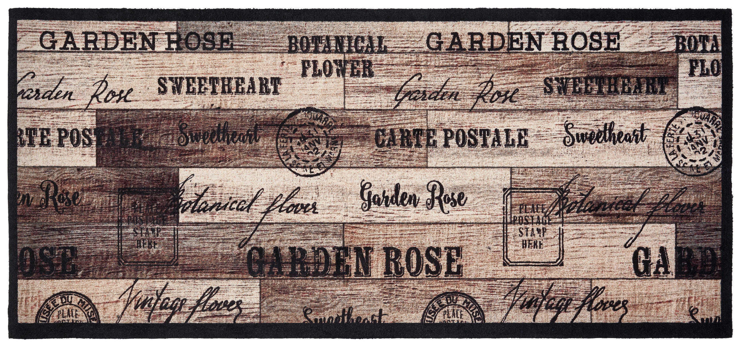 Teppich Läufer Braun Vintage-Design Gerti 66x150 Cm