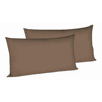 KOPFKISSENBEZUG 40/80 cm  - Dunkelbraun, Basics, Textil (40/80cm) - Fleuresse
