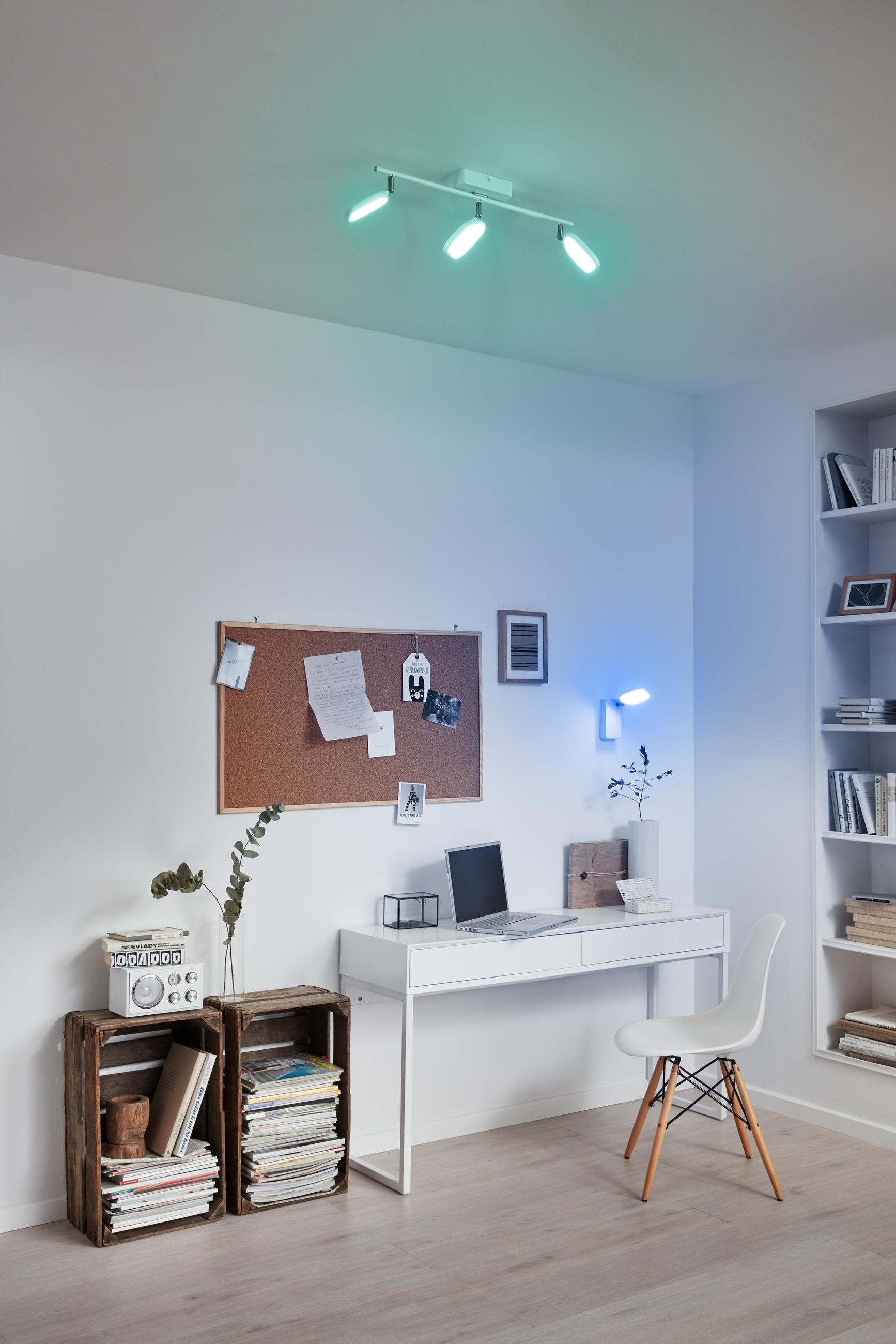 LED-DECKENLEUCHTE 5 W     - Weiss, Design, Kunststoff/Metall (8/59cm) - Eglo
