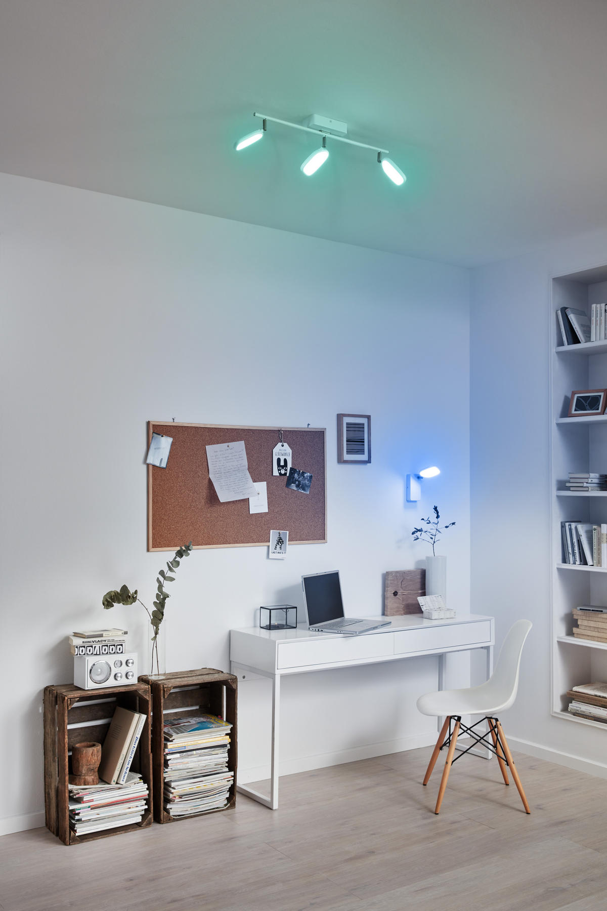 LED-DECKENLEUCHTE 5 W     - Weiss, Design, Kunststoff/Metall (8/59cm) - Eglo