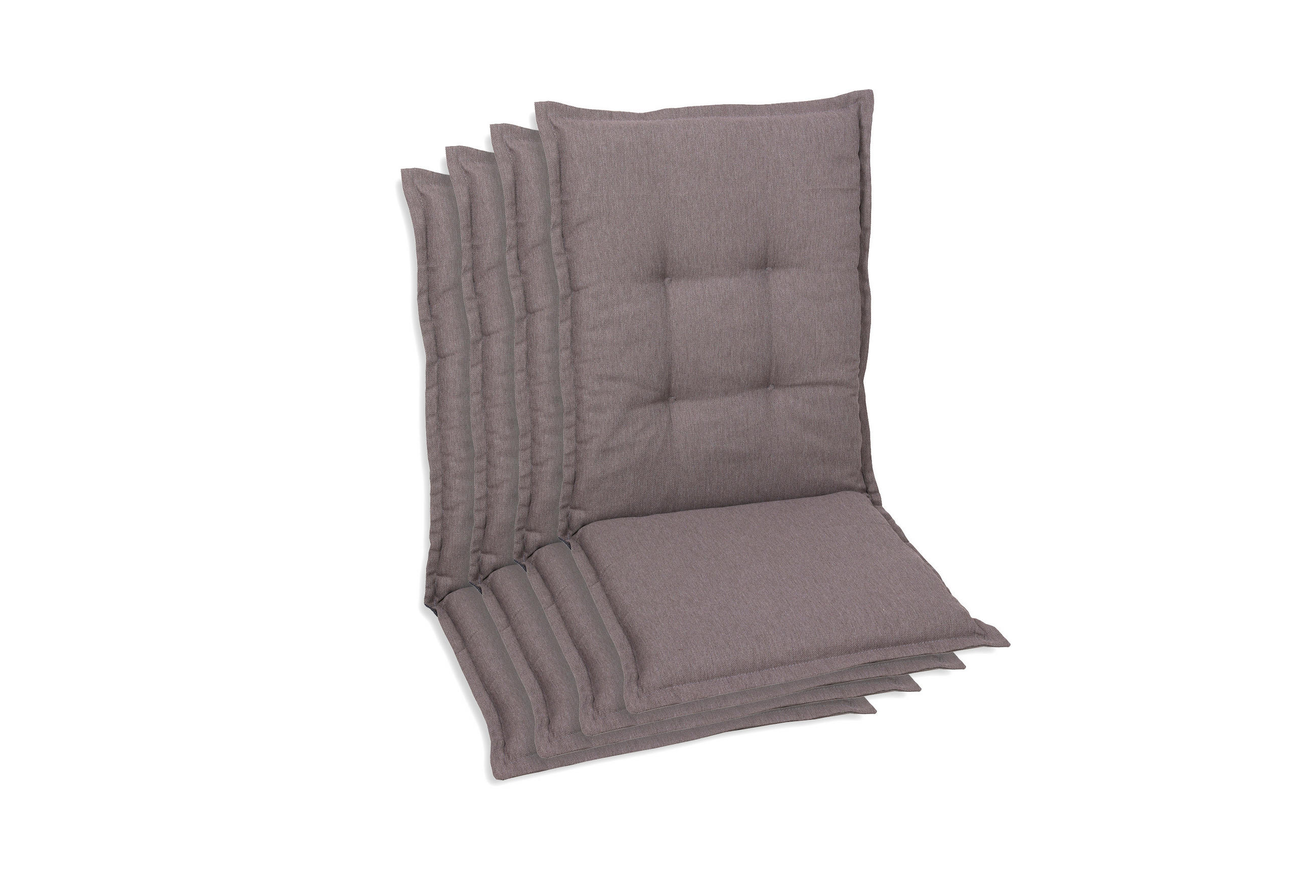 SESSELAUFLAGENSET in Taupe Uni  - Taupe, Basics, Textil (50/7/110cm)