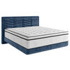 BOXSPRINGBETT 180/200 cm  in Dunkelblau  - Schwarz/Dunkelblau, Konventionell, Kunststoff/Textil (180/200cm) - Carryhome