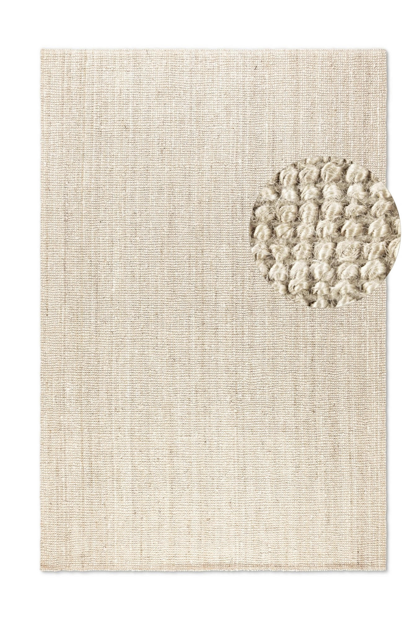 JUTETEPPICH 160/230 cm Bouclé Champagner  - Champagner, Basics, Textil (160/230cm) - Hanse Home
