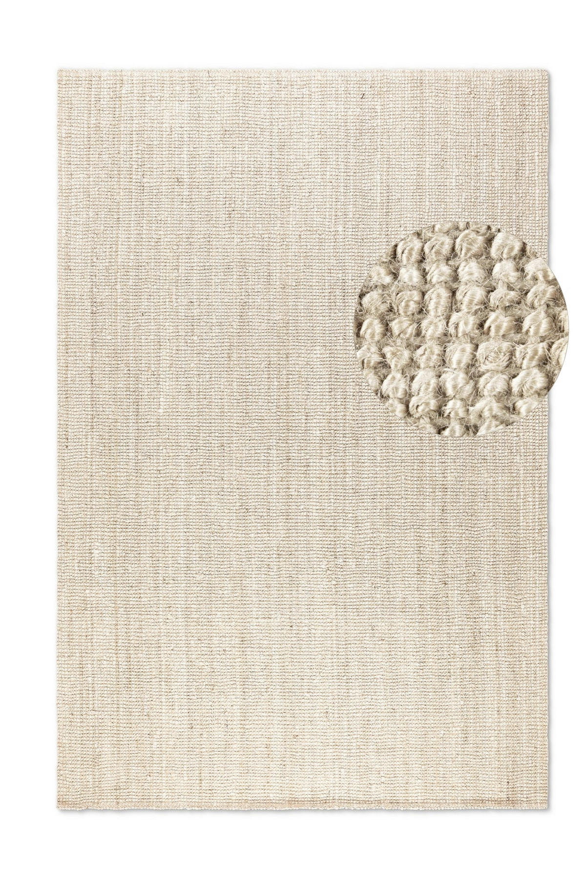 JUTETEPPICH 60/90 cm Bouclé Champagner rechteckig  - Champagner, Basics, Textil (60/90cm) - Hanse Home