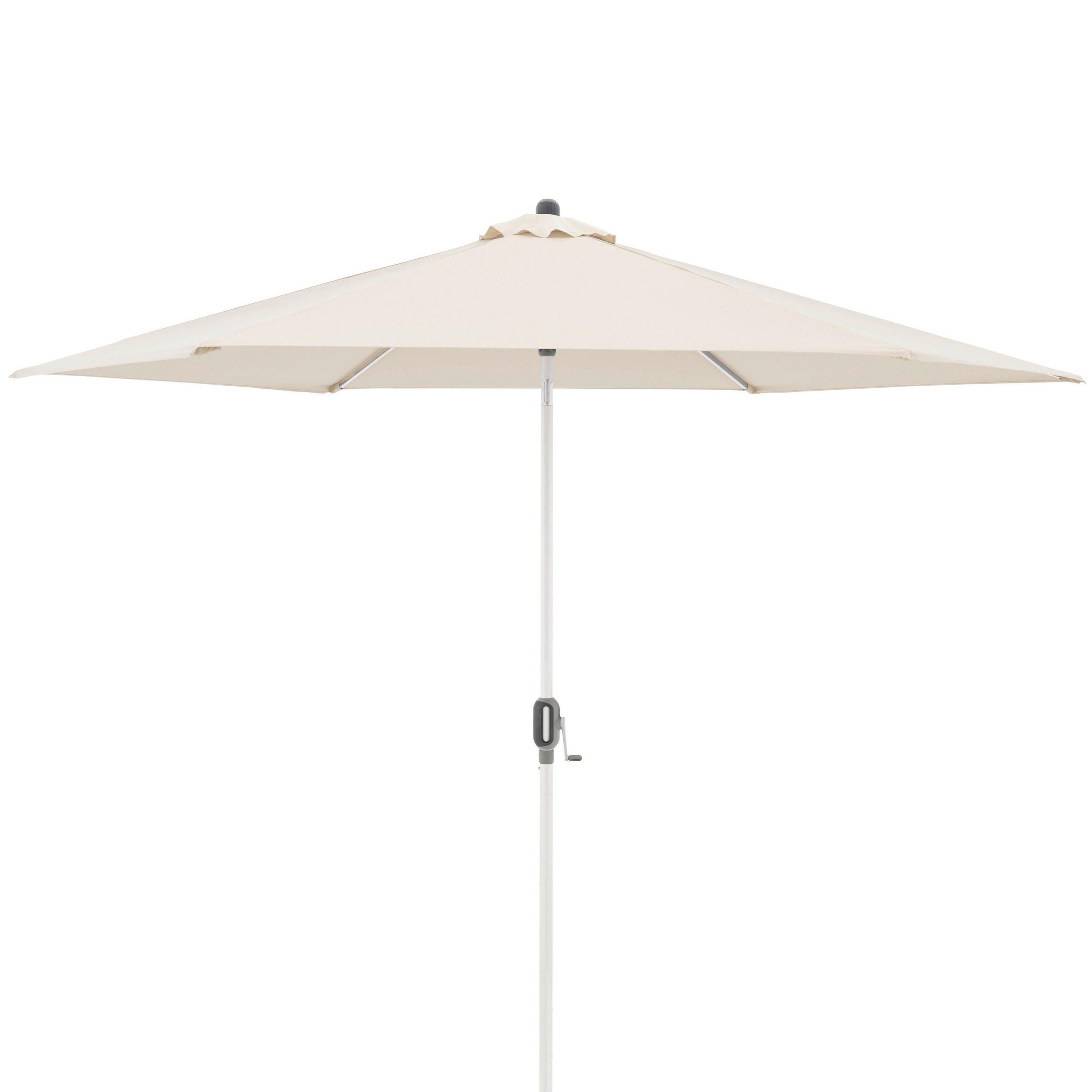 SONNENSCHIRM 305 cm Naturfarben  - Silberfarben/Naturfarben, KONVENTIONELL, Textil/Metall (305/305cm) - Doppler