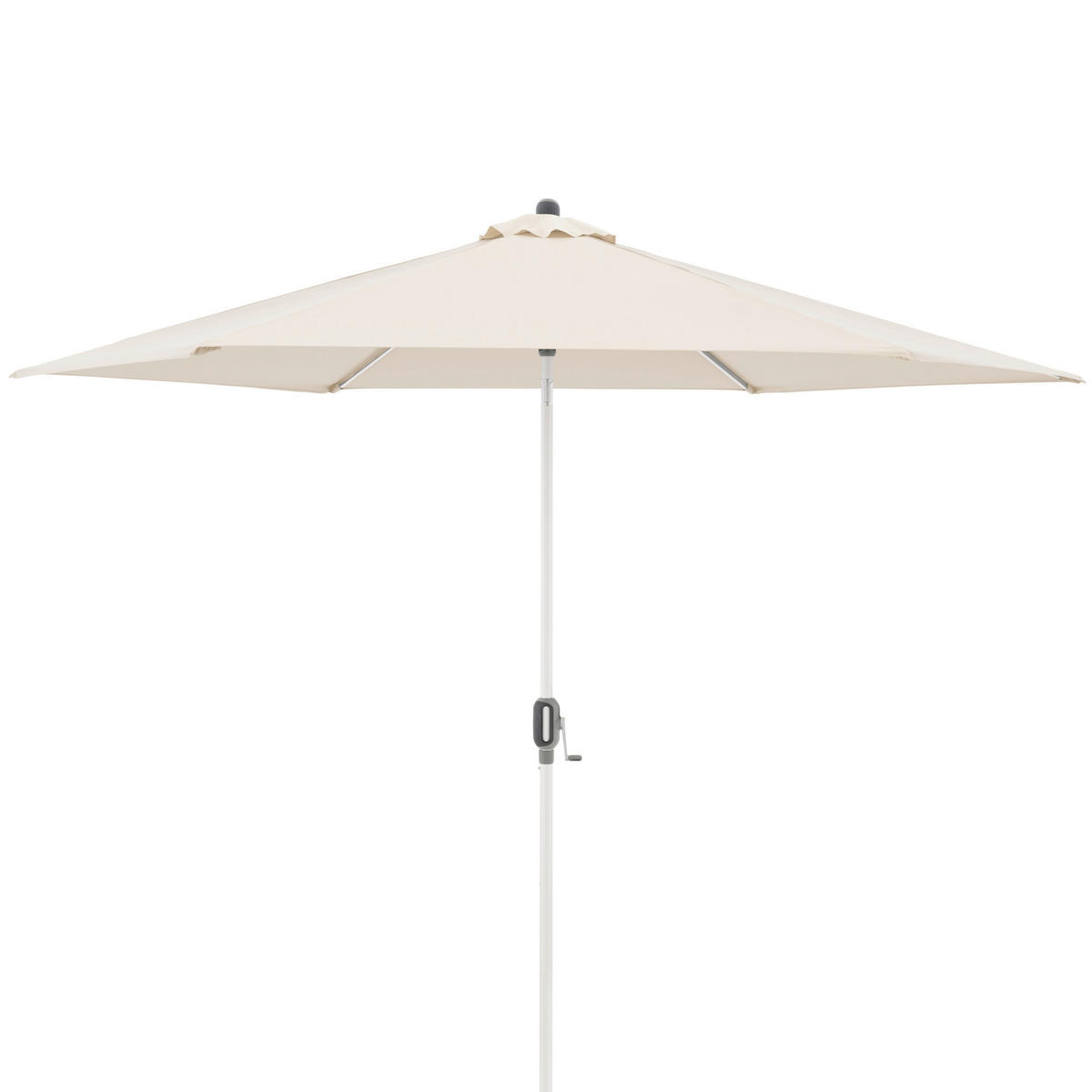SONNENSCHIRM 305 cm Naturfarben  - Silberfarben/Naturfarben, KONVENTIONELL, Textil/Metall (305/305cm) - Doppler