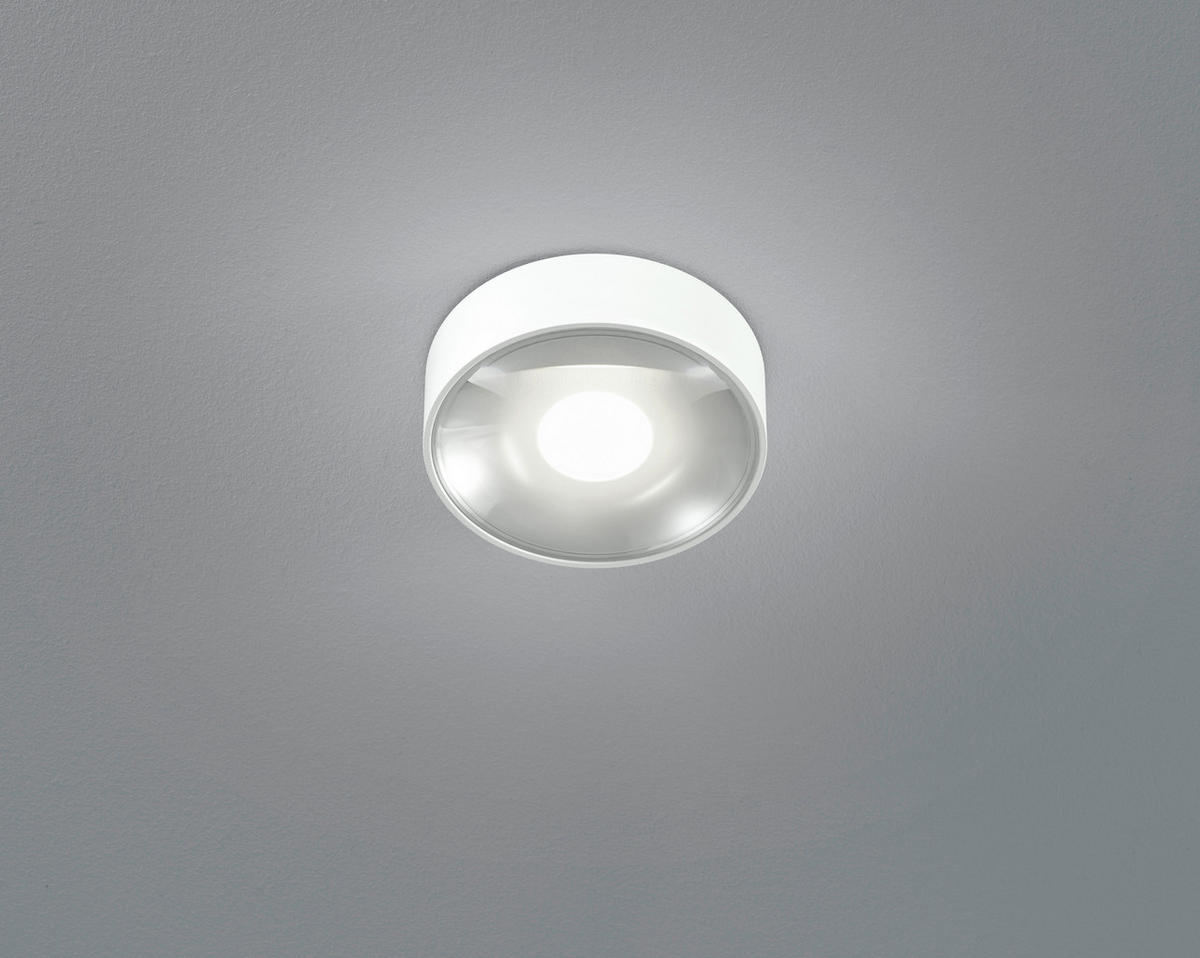 AUSSENDECKENLEUCHTE Posh 11/4 cm  - Weiß, Design, Glas/Metall (11/4cm) - Helestra