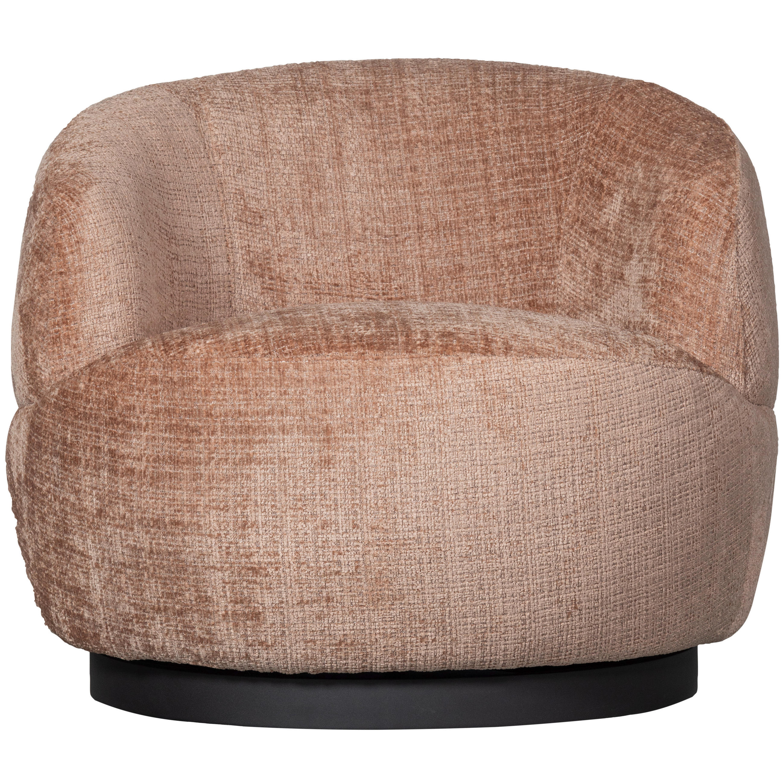 SESSEL in Chenille Sandfarben  - Sandfarben/Schwarz, Design, Textil/Metall (84/71/88cm) - Livetastic