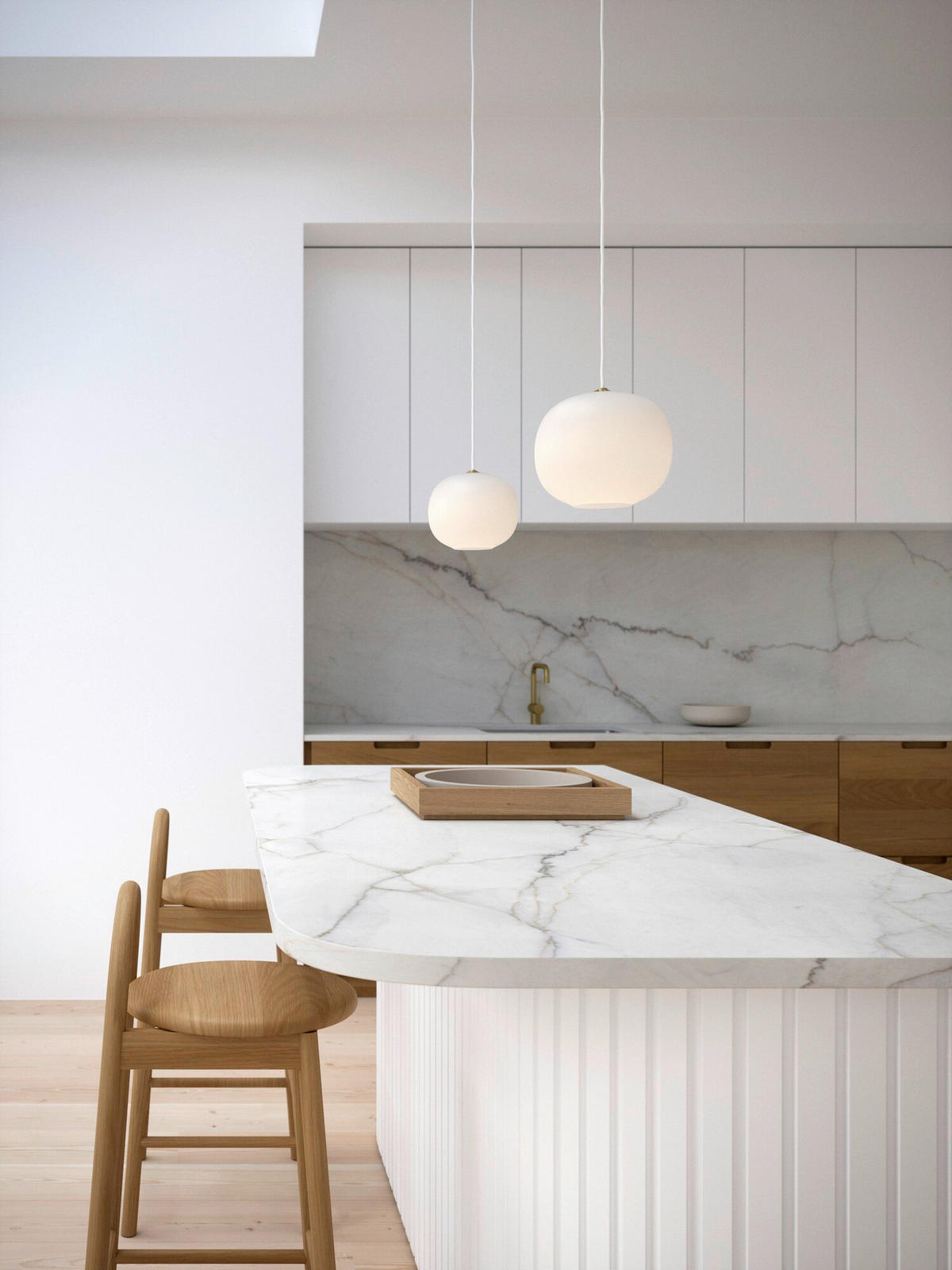 PENDELLEUCHTE Navone 20/18 cm  - Weiß, Design, Glas (20/18cm) - Nordlux
