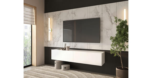 WANDKONSOLE Holzwerkstoff Weiß  - Weiß, MODERN, Holzwerkstoff (80/31,7/36,6cm) - Xora