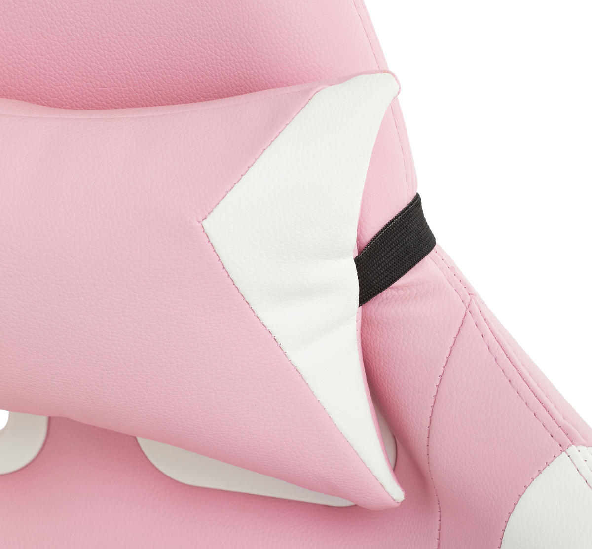 GAMINGSTUHL Weiß, Pink Kunststoff, Textil   - Pink/Weiß, LIFESTYLE, Kunststoff/Textil (66/126-134/59cm) - Livetastic