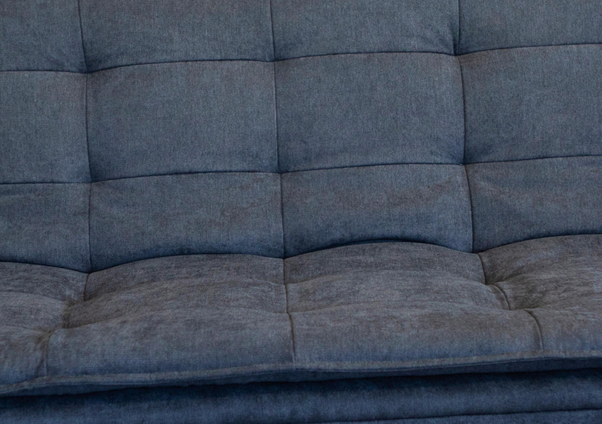 SCHLAFSOFA Mikrofaser, gesteppt Anthrazit  - Anthrazit/Schwarz, MODERN, Holz/Textil (194/100/90cm) - P & B