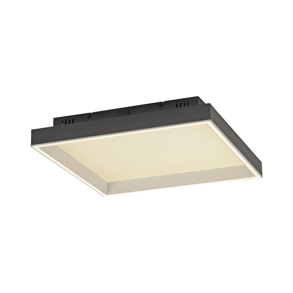 LED-DECKENLEUCHTE 50/50/8.4 cm    - Schwarz, Basics, Kunststoff/Metall (50/50/8.4cm)