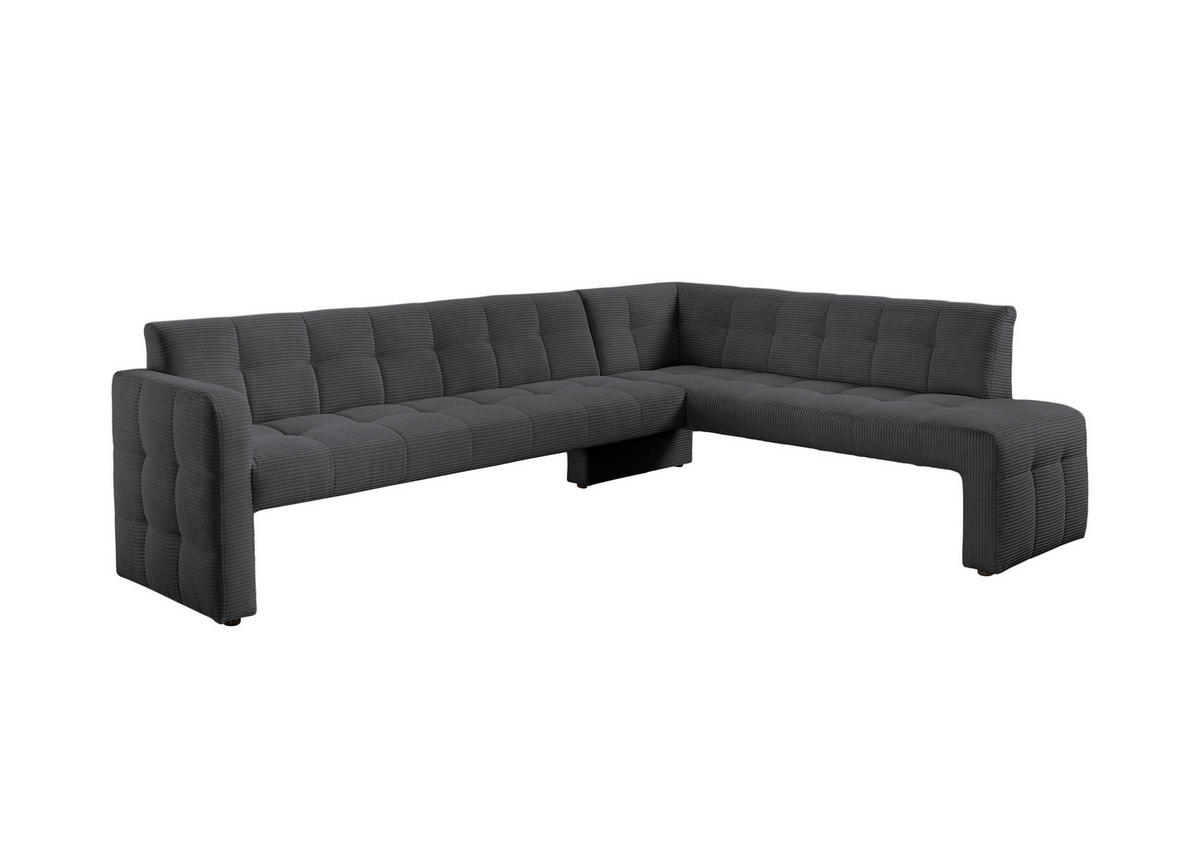 KLUPA KUTNA  antracit  drvo, tekstil, drvni materijal      - crna/antracit, Moderno, drvni materijal/drvo (265/197cm) - Livetastic
