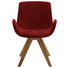 STUHL Webstoff Bordeaux, Eichefarben - Eichefarben/Bordeaux, Design, Holz/Textil (63/86/57cm) - Valdera