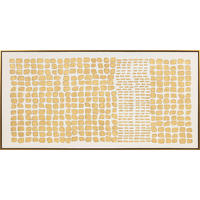 LEINWANDBILD Abstraktes Goldfarben  - Goldfarben, Basics, Holz (140/70/4,5cm)