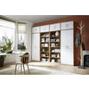 AUFSATZSCHRANK 72/43/36 cm   - Weiss/Silberfarben, Konventionell, Holzwerkstoff/Kunststoff (72/43/36cm) - Xora