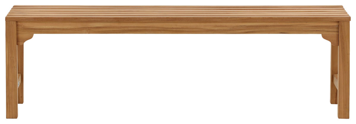 TRÄDGÅRDSBÄNK i teakfärg  - teakfärg, Klassisk, trä (150/45/40cm) - Gardenson