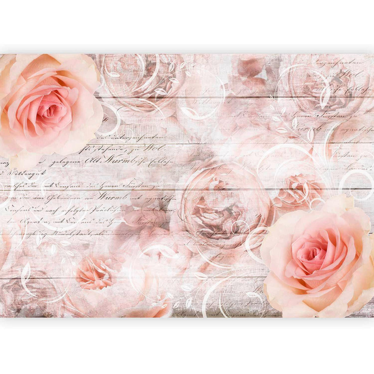 FOTOTAPETE  - Hellrosa/Grauweiß, LIFESTYLE, Textil (450/315cm) - artgeist