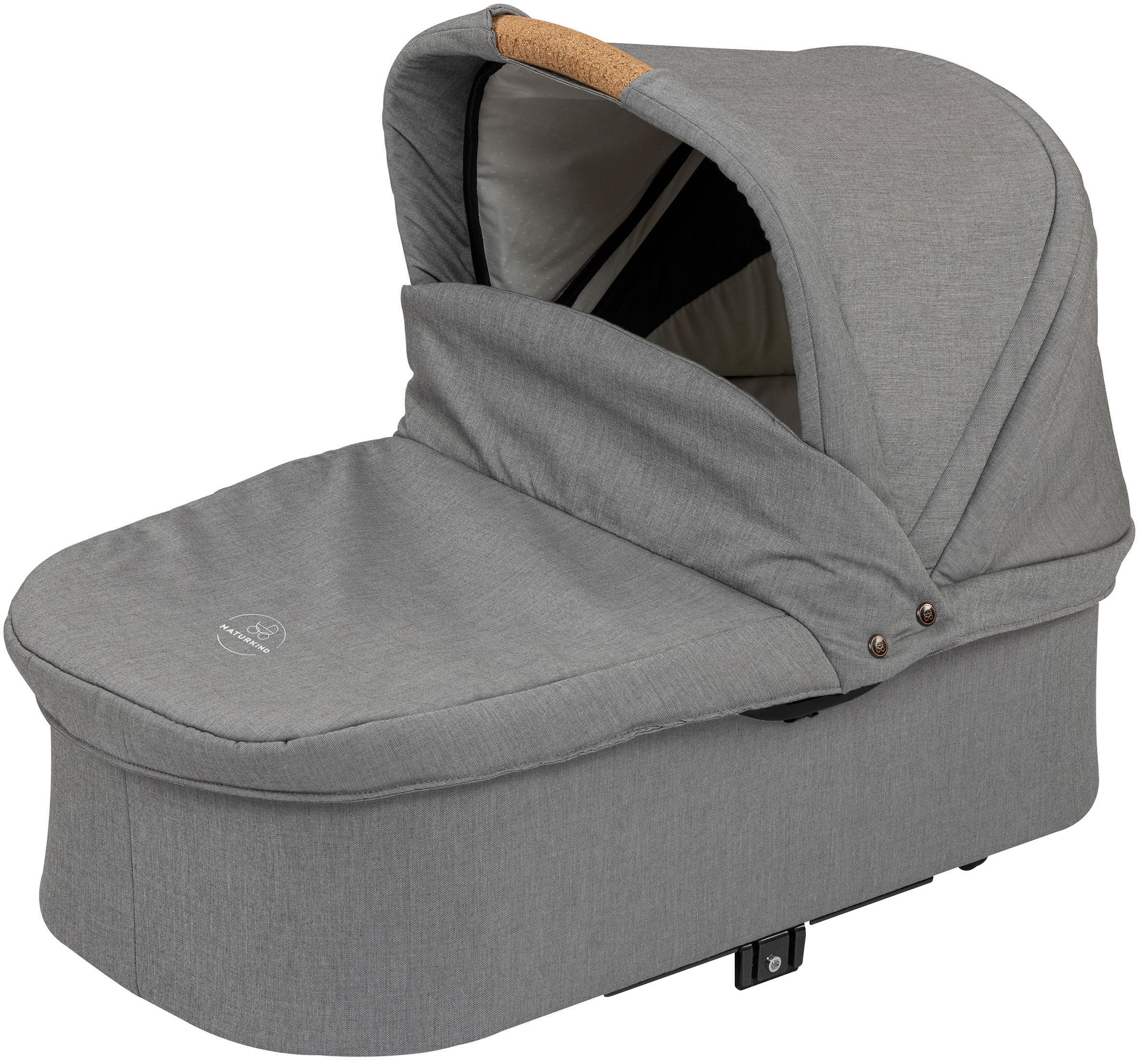 LIEGEWANNE Ida  - Weiß/Grau, Basics, Textil (83/62/44cm) - Naturkind