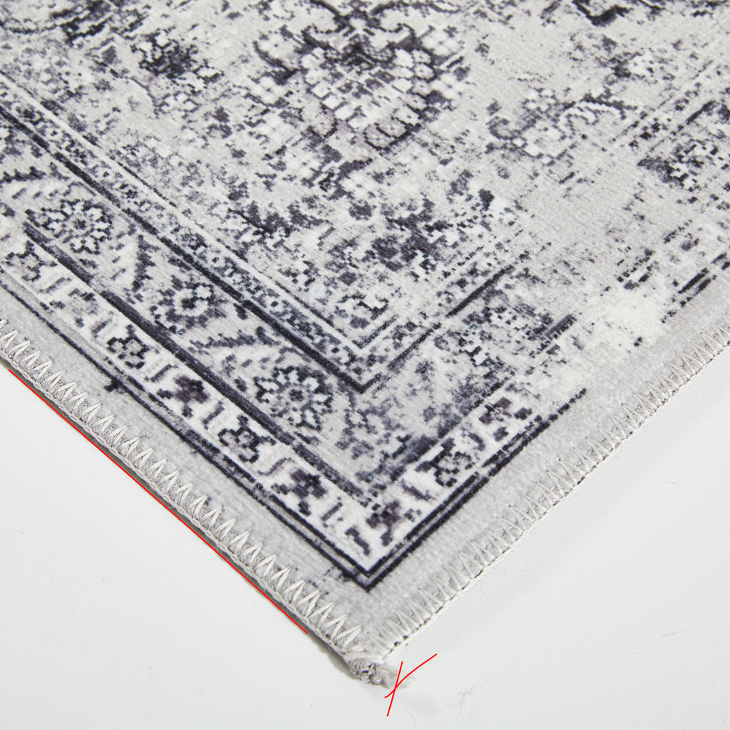 Thumbnail - Novel Vintage-Teppich, Grau, Textil, Vintage, rechteckig, 130x200 cm, Oeko-Tex® Standard 100, für Fußbodenheizung geeign...