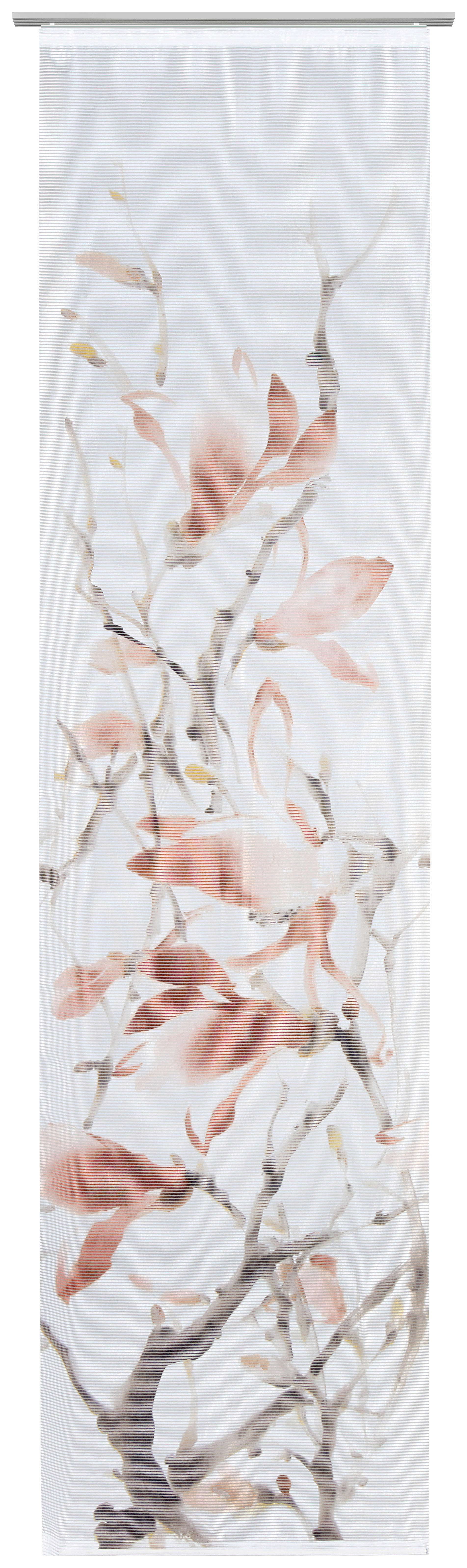 PANEL ZAVJESA bijela, bakrenaste boje - bijela/bakrenaste boje, Design, tekstil (60/255cm) - Novel
