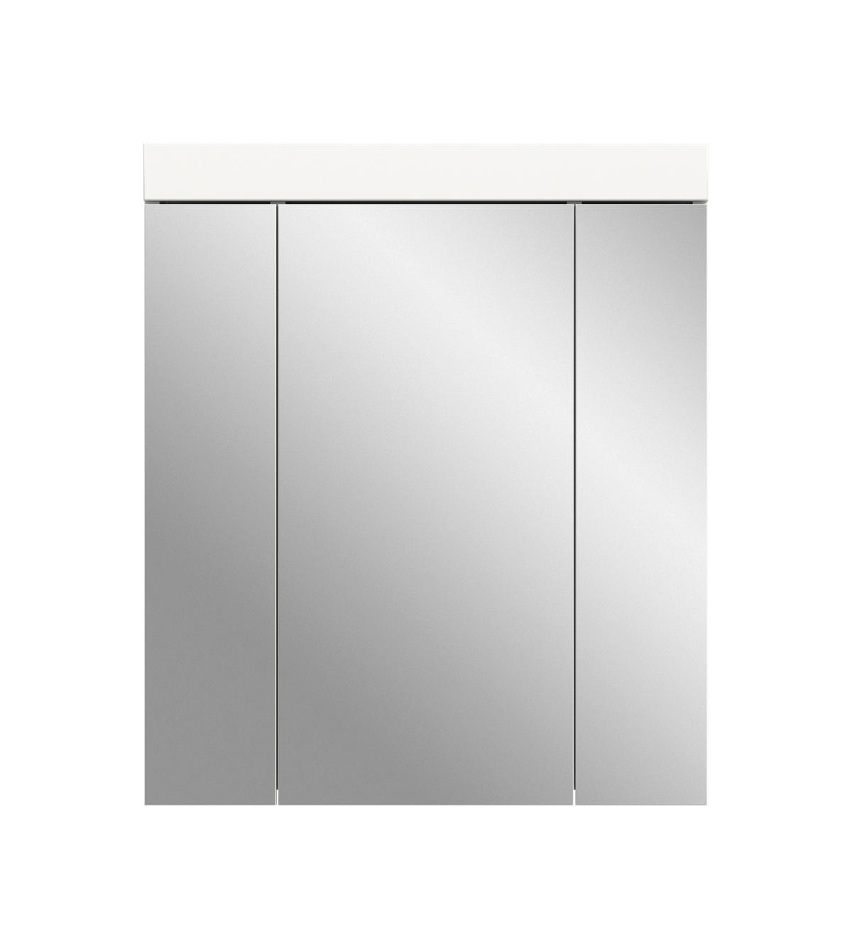SPIEGELSCHRANK 60/70/18 cm  - Weiß, Trend, Glas/Holzwerkstoff (60/70/18cm) - MID.YOU