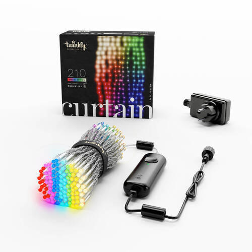 LED-DEKOLEUCHTE Twinkly 210 cm   - Blau/Rot, Basics, Kunststoff (210cm)