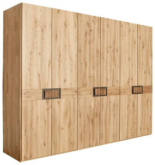 DREHTÜRENSCHRANK in Eichefarben, Dunkelbraun  - Eichefarben/Dunkelbraun, Natur, Holz (301,9/223,3/61,9cm) - Valnatura
