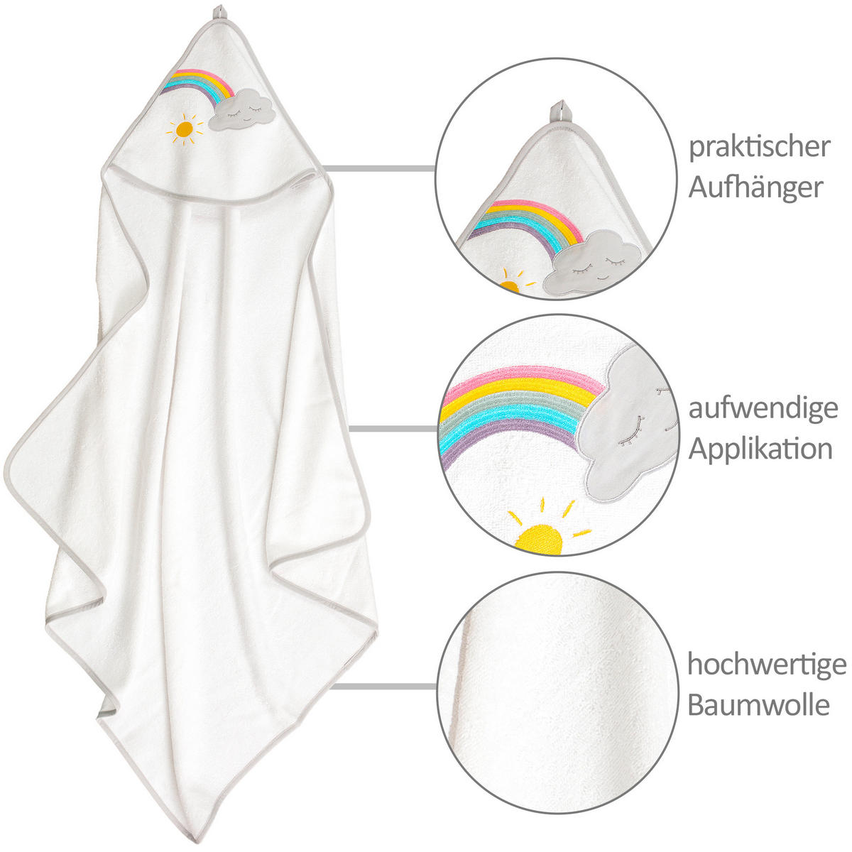 FROTTIERSET WOLKE Weiß  - Weiß, Basics, Textil