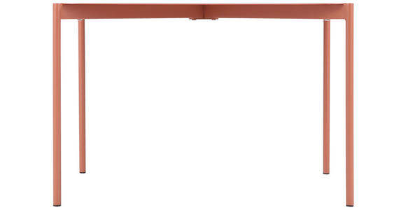 COUCHTISCH 60/60/40 cm quadratisch Terracotta  - Terracotta, Design, Metall (60/60/40cm) - Carryhome