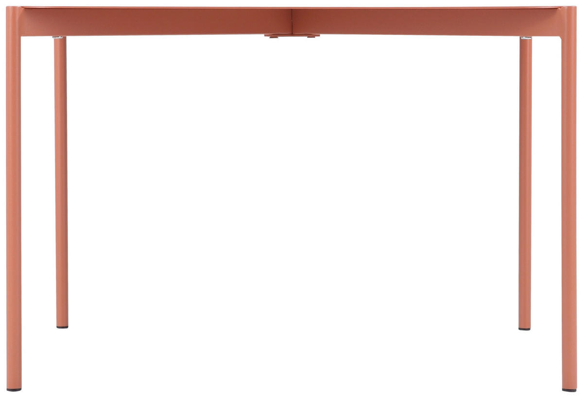 COUCHTISCH 60/60/40 cm quadratisch Terracotta  - Terracotta, Design, Metall (60/60/40cm) - Carryhome