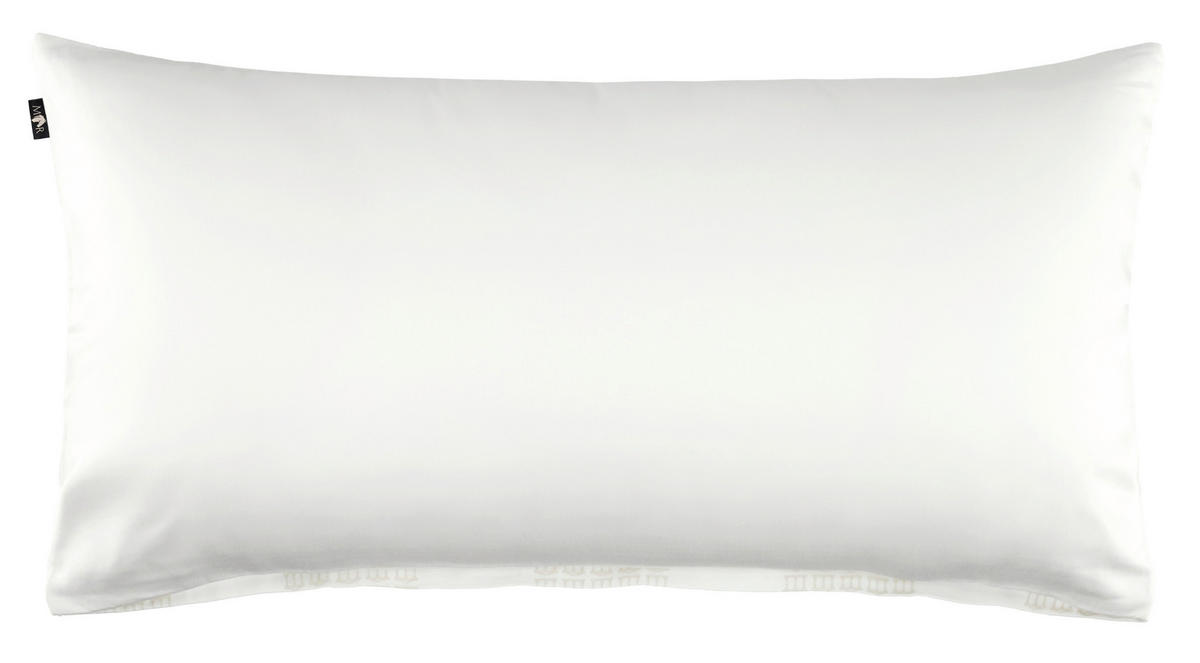 KISSENHÜLLEN-SET Marcel.Remus.Design - Alcudia weiß 40/80 cm  - Weiß, Design, Textil (40/80cm)