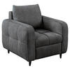 COCKTAILSESSEL Flachgewebe Anthrazit    - Anthrazit/Schwarz, Design, Holz/Textil (90/88/91cm) - Lomoco