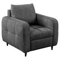COCKTAILSESSEL Flachgewebe Anthrazit    - Anthrazit/Schwarz, Design, Holz/Textil (90/88/91cm) - Lomoco