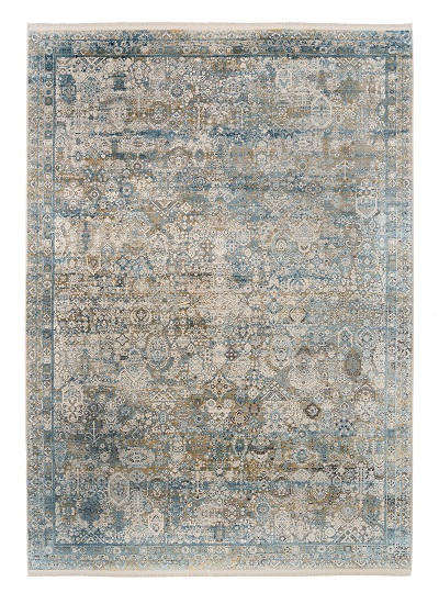 WEBTEPPICH  67/130 cm  Blau, Grau   - Blau/Grau, Design, Textil (67/130cm) - Dieter Knoll