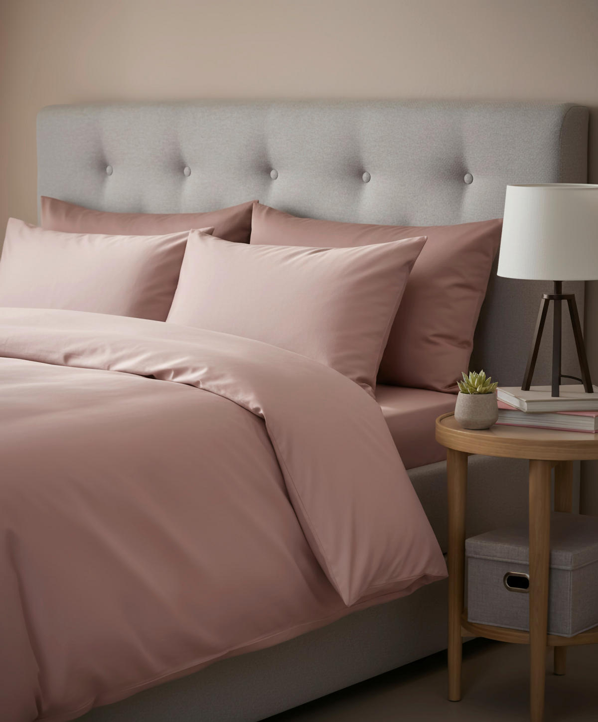 BETTWÄSCHE TANJA Satin 150/210 cm  - Altrosa, Basics, Textil (150/210cm) - Novel