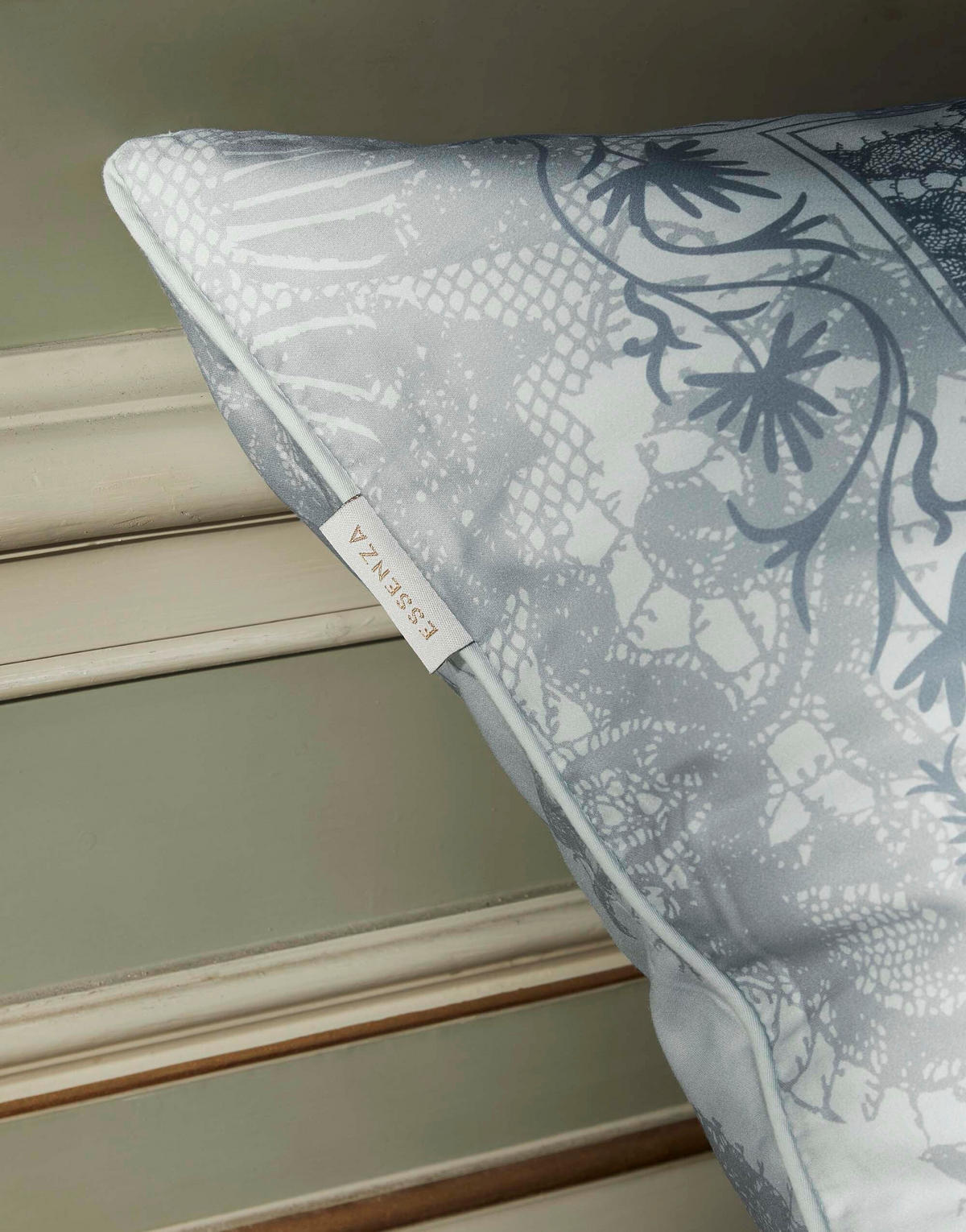 BETTWÄSCHE MAERE Satin 155/220 cm  - Blau, KONVENTIONELL, Textil (155/220cm) - Essenza