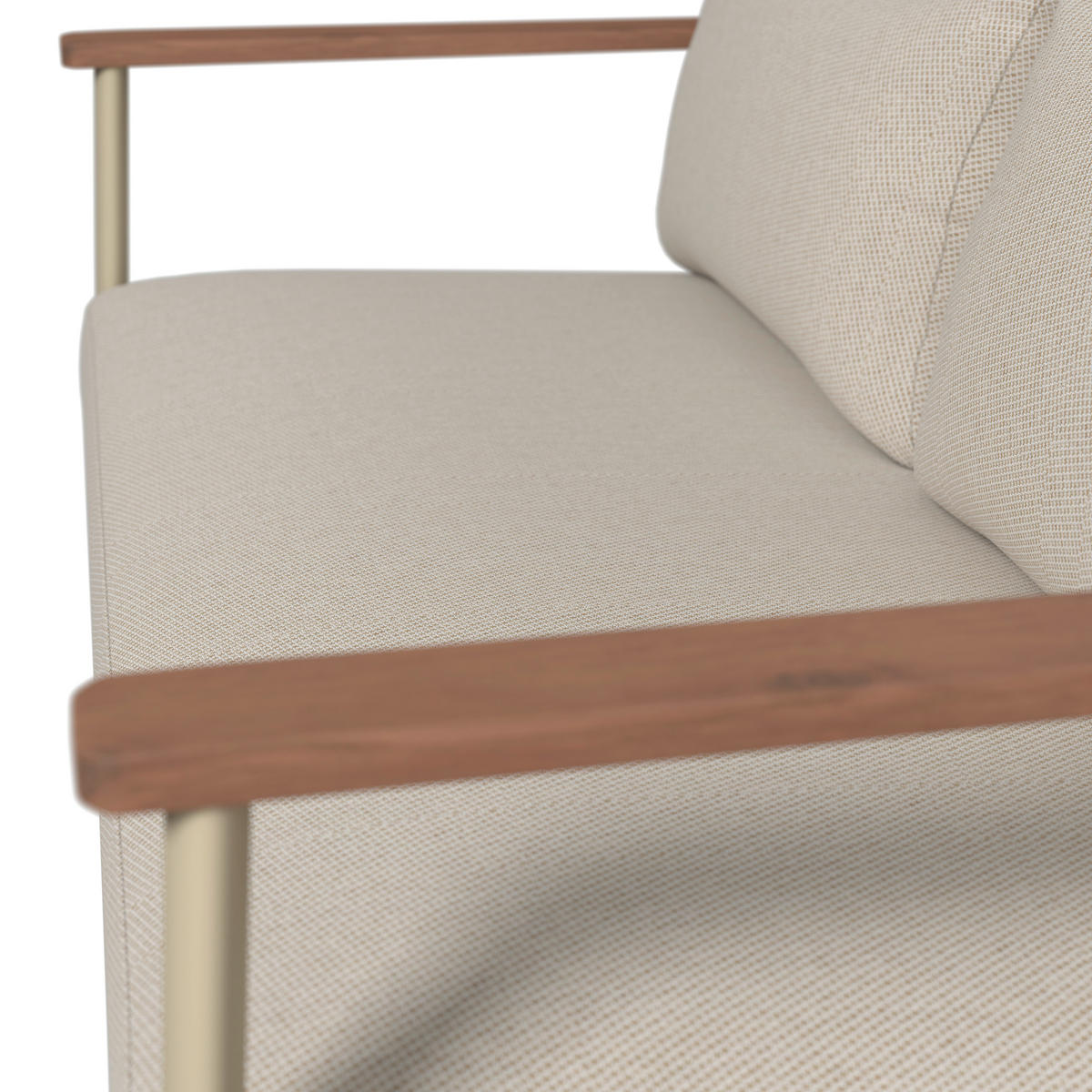 GARTENSET Webstoff Akazie massiv Aluminium  - Beige/Naturfarben, Design, Holz/Textil - Ambia Garden