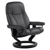 RELAXSESSEL Consul Echtleder    - Schwarz, Natur, Leder/Holz (76/100/71cm) - Stressless