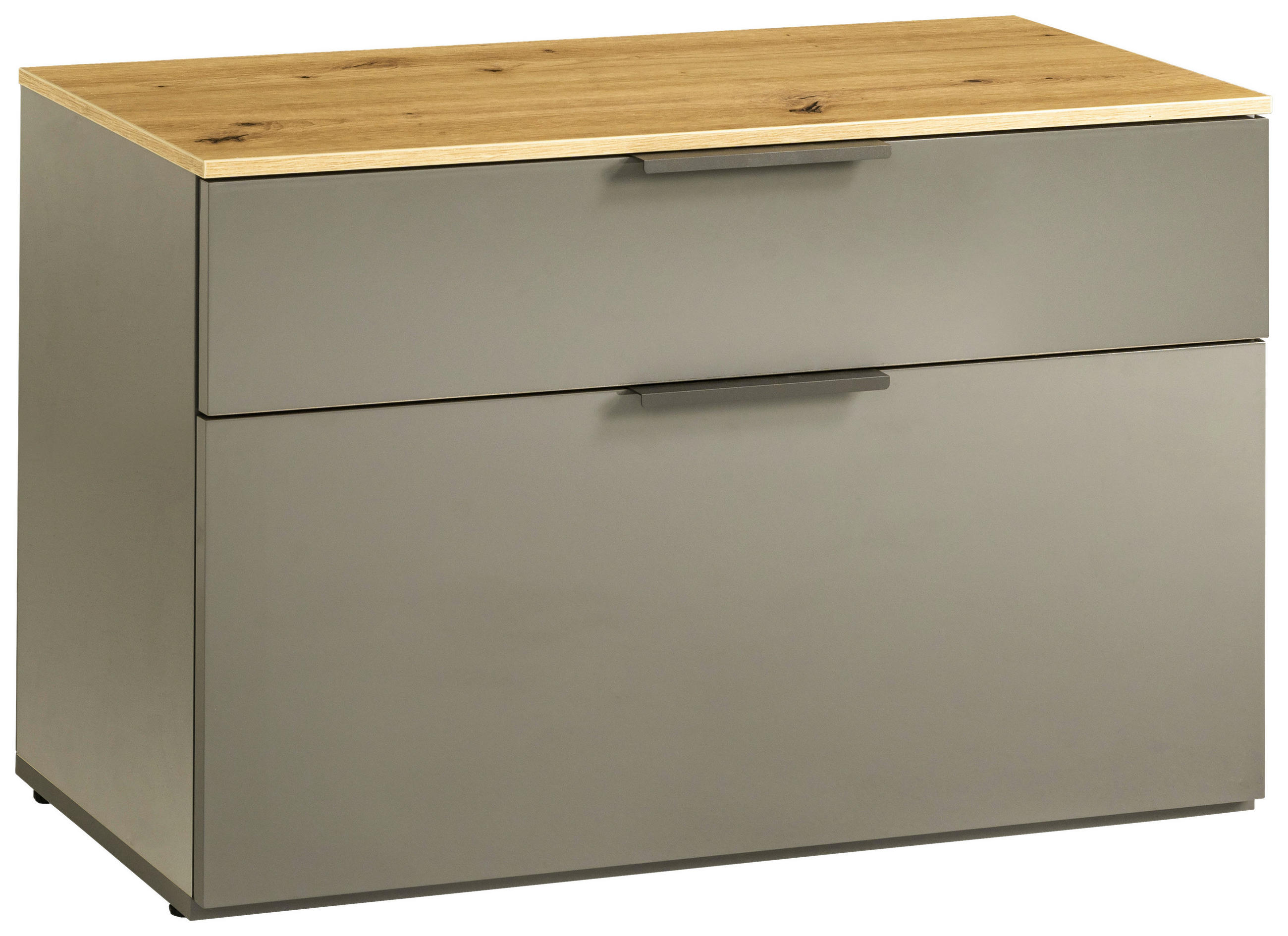 GARDEROBENBANK Galaverna  in 83,1/53,7/35,3 cm  - Grau Hochglanz/Anthrazit Hochglanz, Design, Kunststoff/Metall (83,1/53,7/35,3cm) - Carryhome