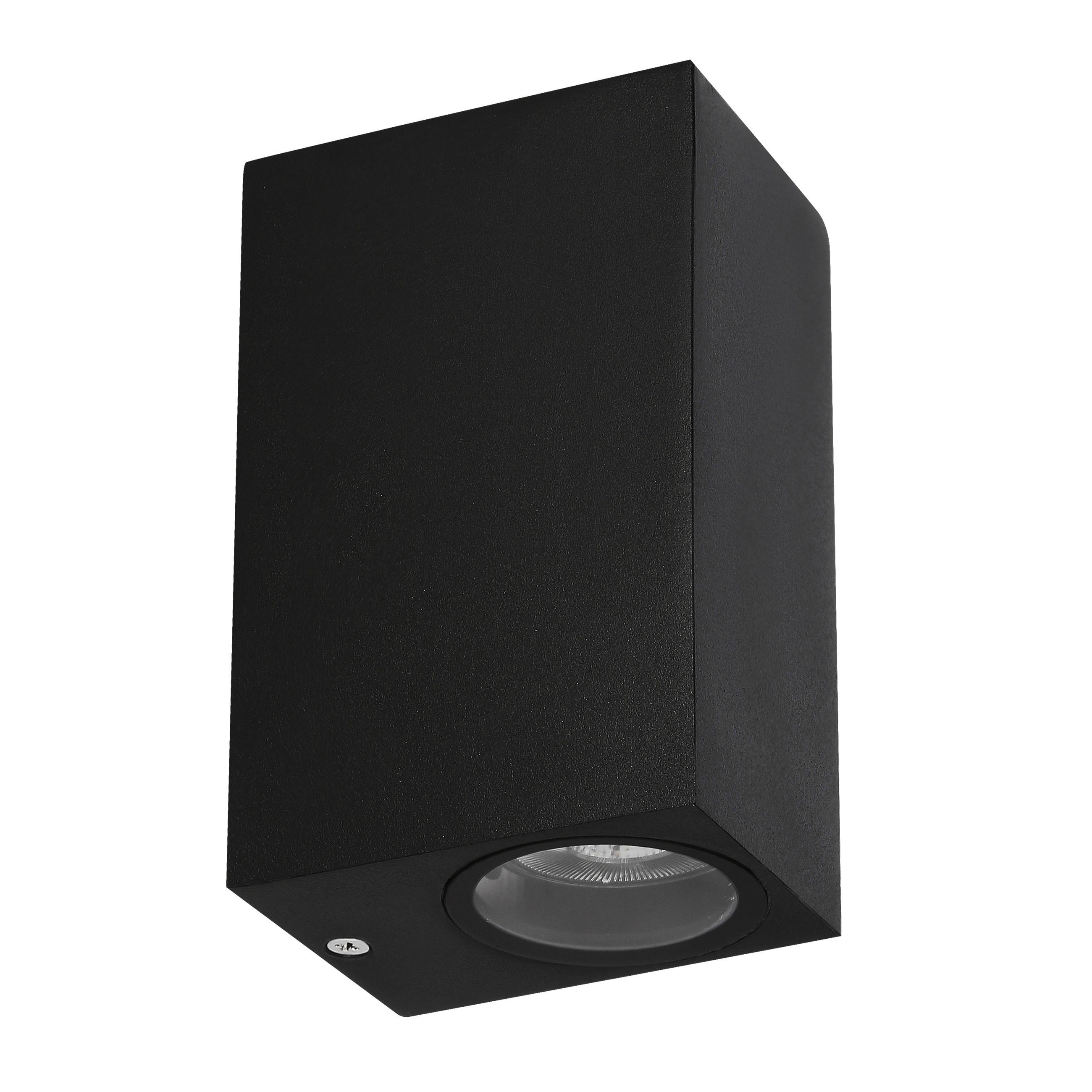 AUßENWANDLEUCHTE Nerium 6.5/9/15 cm   - Schwarz, Design, Metall (6.5/9/15cm)