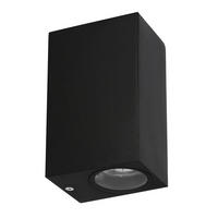 AUßENWANDLEUCHTE Nerium 6.5/9/15 cm   - Schwarz, Design, Metall (6.5/9/15cm)