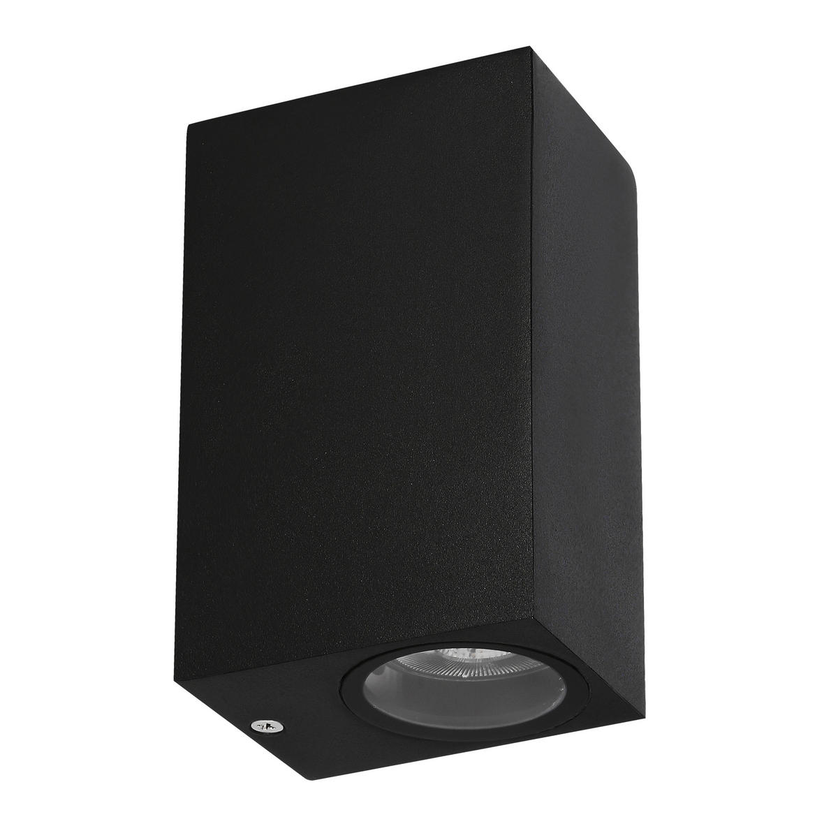 AUßENWANDLEUCHTE Nerium 6.5/9/15 cm   - Schwarz, Design, Metall (6.5/9/15cm)