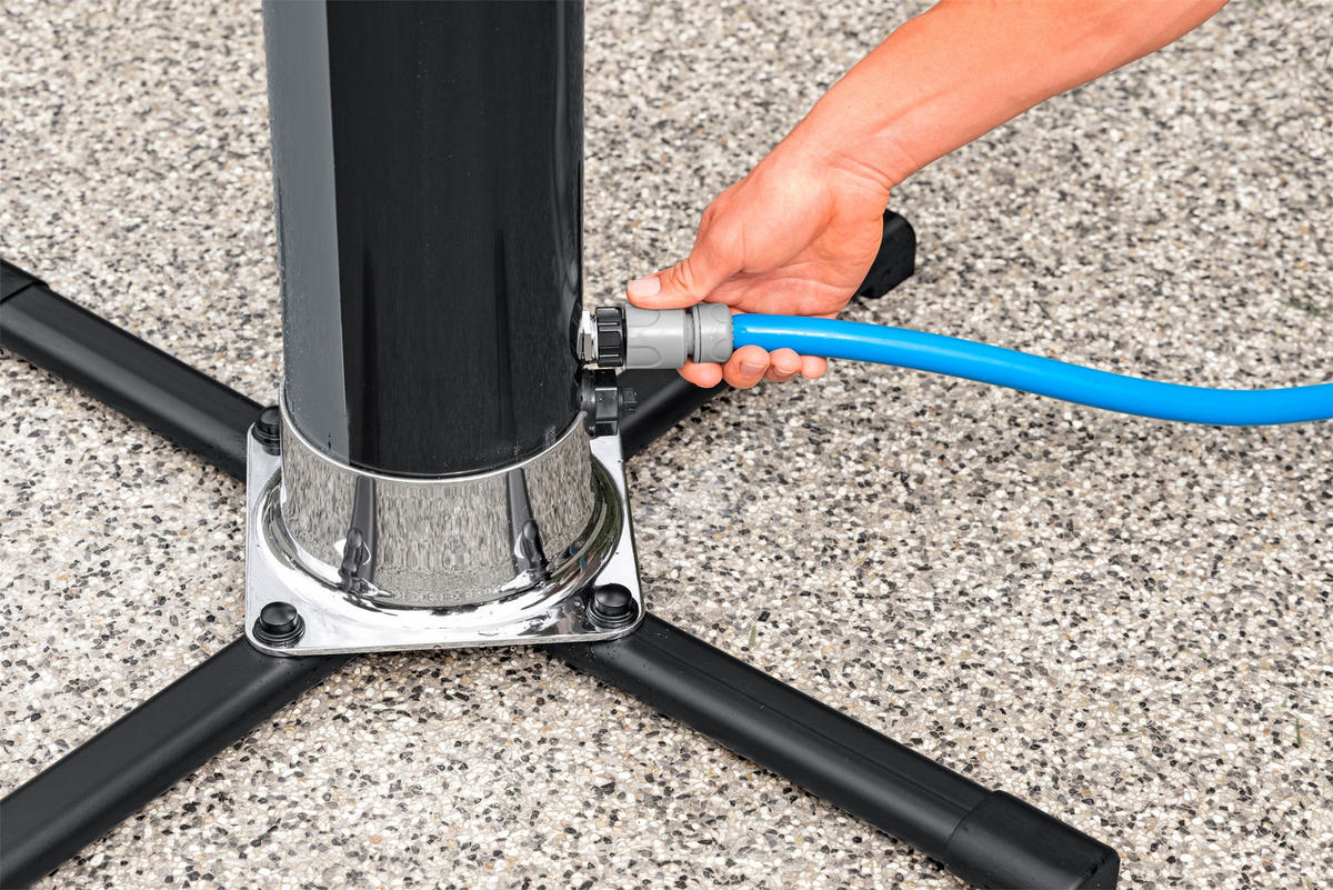 SOLARDUSCHE 58696  - Schwarz, KONVENTIONELL, Kunststoff/Metall (62/62/218cm) - Bestway