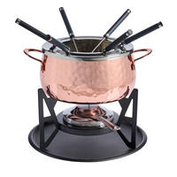 FONDUESET  - Edelstahlfarben/Schwarz, Basics, Metall - Homeware Profession.